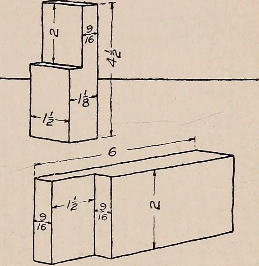 An illustration from Mechanical drawing; working drawings, 1911, leaf 82