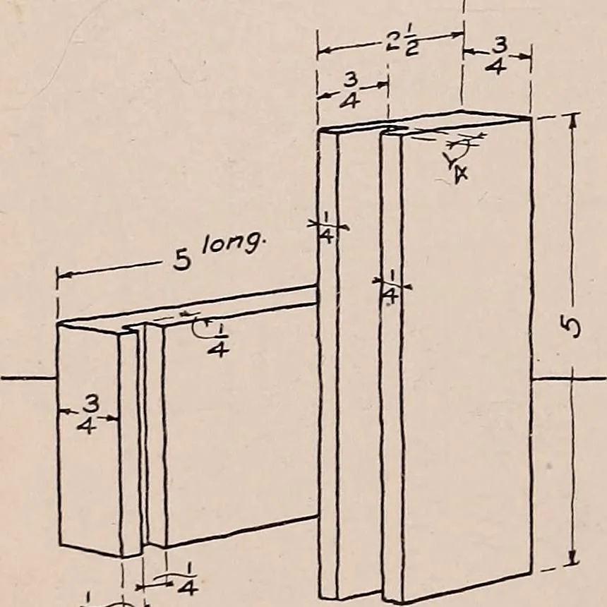 An illustration from Mechanical drawing; working drawings, 1911, leaf 83