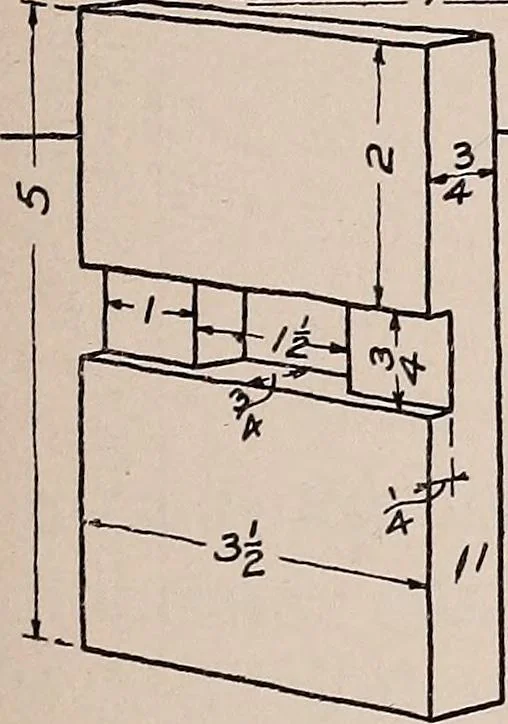 An illustration from Mechanical drawing; working drawings, 1911, leaf 84
