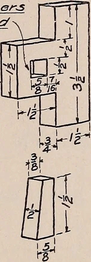 An illustration from Mechanical drawing; working drawings, 1911, leaf 84