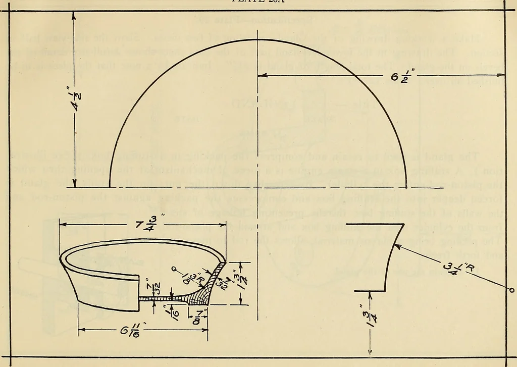 An illustration from Mechanical drawing problems for high schools, normal schools and vocational schools, 1918, leaf 106