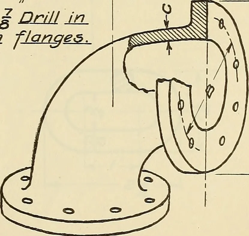 An illustration from Mechanical drawing problems for high schools, normal schools and vocational schools, 1918, leaf 112