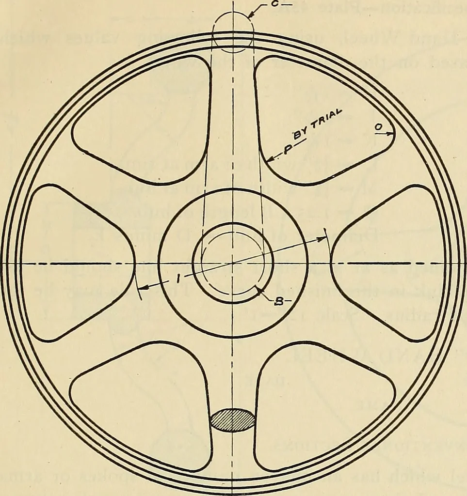 An illustration from Mechanical drawing problems for high schools, normal schools and vocational schools, 1918, leaf 170
