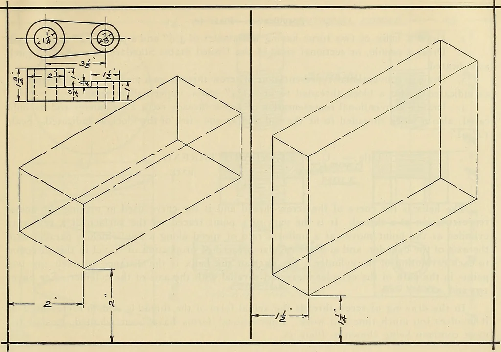 An illustration from Mechanical drawing problems for high schools, normal schools and vocational schools, 1918, leaf 180