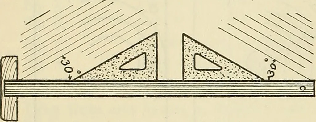 An illustration from Mechanical drawing problems for high schools, normal schools and vocational schools, 1918, leaf 19