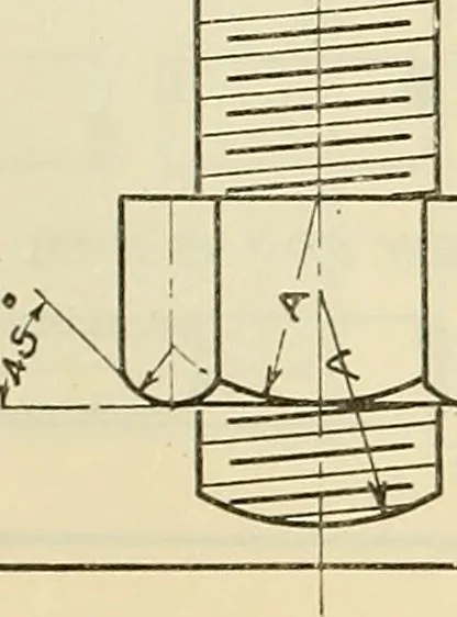An illustration from Mechanical drawing problems for high schools, normal schools and vocational schools, 1918, leaf 201