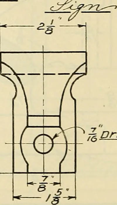 An illustration from Mechanical drawing problems for high schools, normal schools and vocational schools, 1918, leaf 209