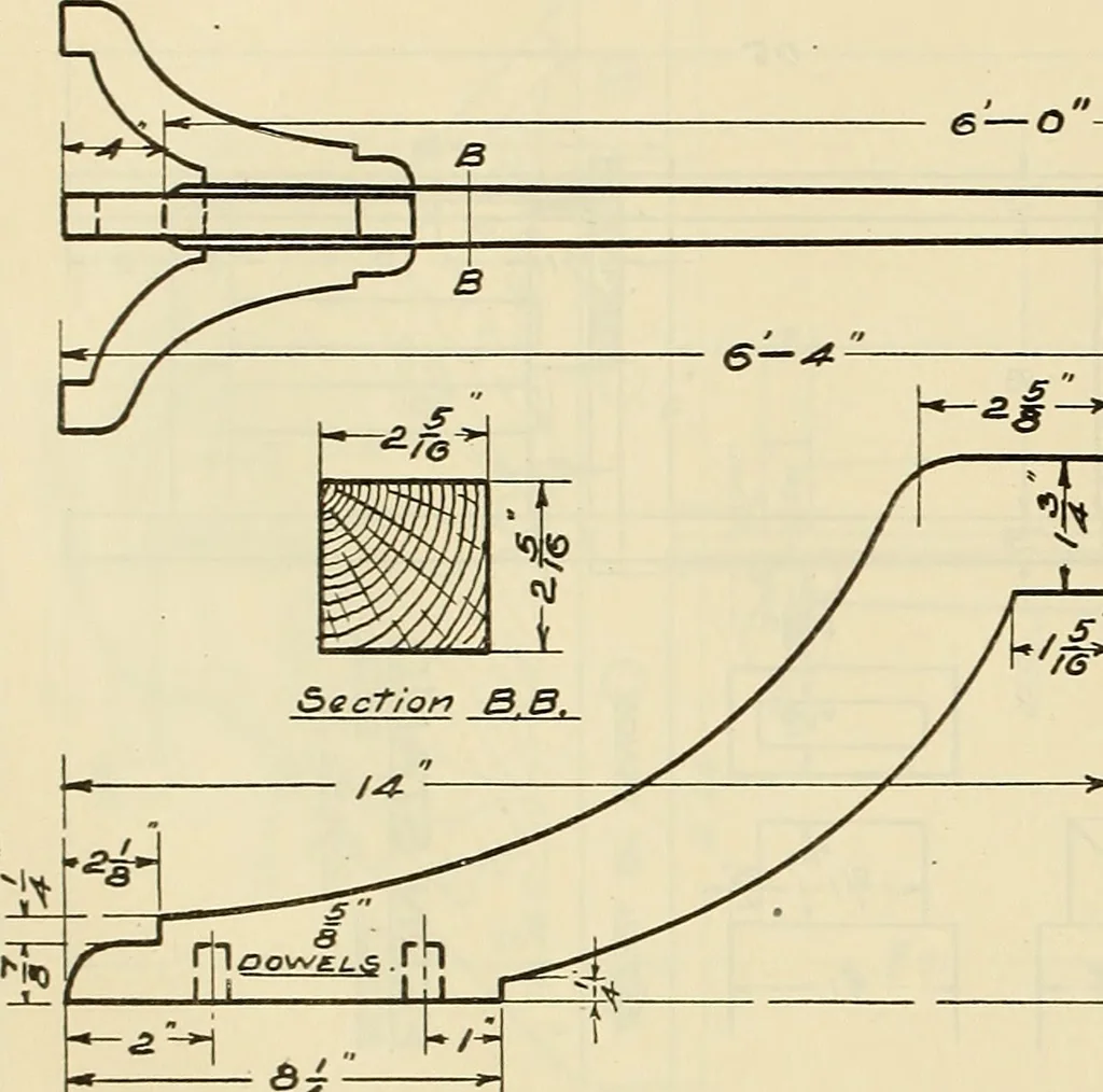 An illustration from Mechanical drawing problems for high schools, normal schools and vocational schools, 1918, leaf 213