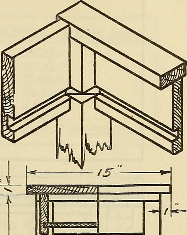 An illustration from Mechanical drawing problems for high schools, normal schools and vocational schools, 1918, leaf 214