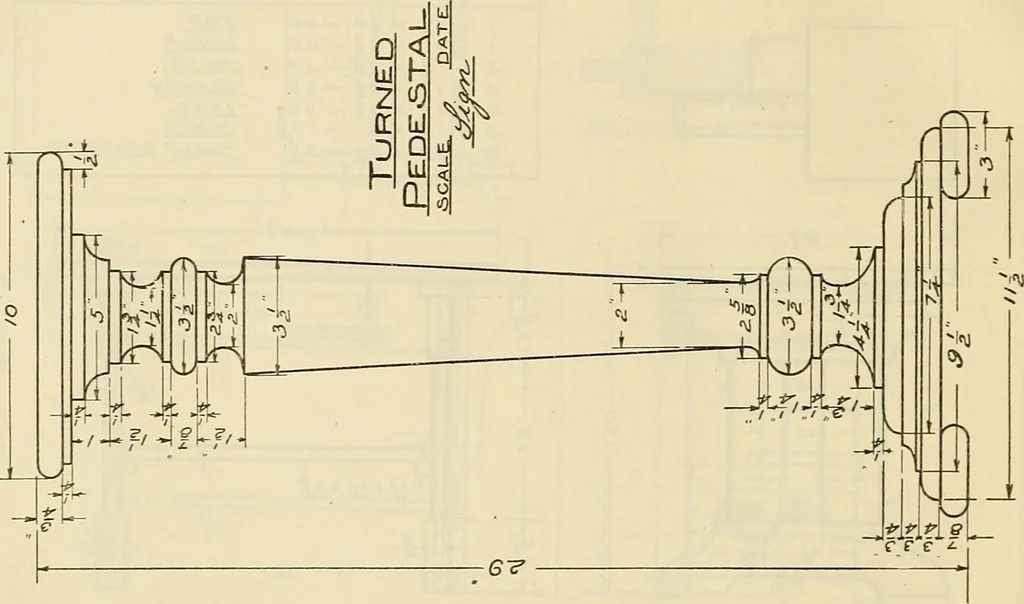 An illustration from Mechanical drawing problems for high schools, normal schools and vocational schools, 1918, leaf 217