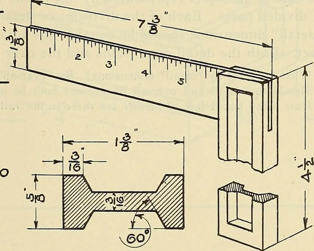 An illustration from Mechanical drawing problems for high schools, normal schools and vocational schools, 1918, leaf 44