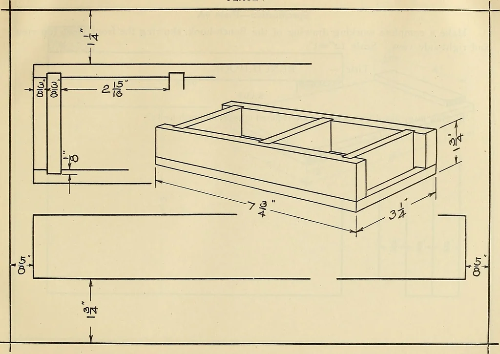 An illustration from Mechanical drawing problems for high schools, normal schools and vocational schools, 1918, leaf 46