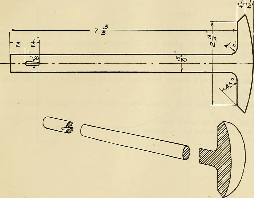An illustration from Mechanical drawing problems for high schools, normal schools and vocational schools, 1918, leaf 60