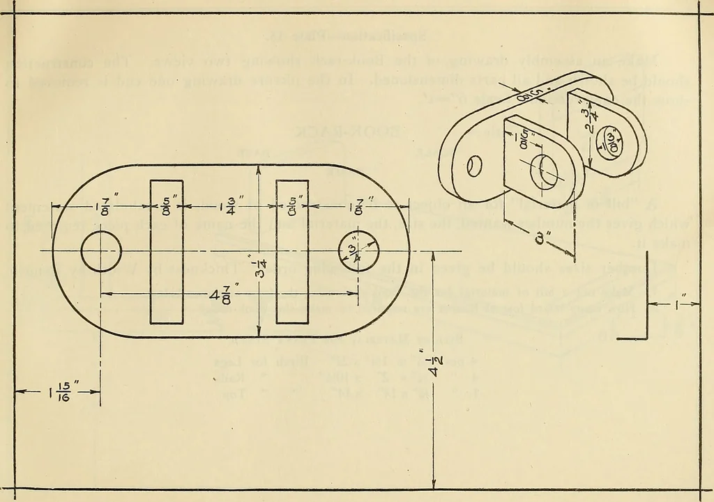 An illustration from Mechanical drawing problems for high schools, normal schools and vocational schools, 1918, leaf 68
