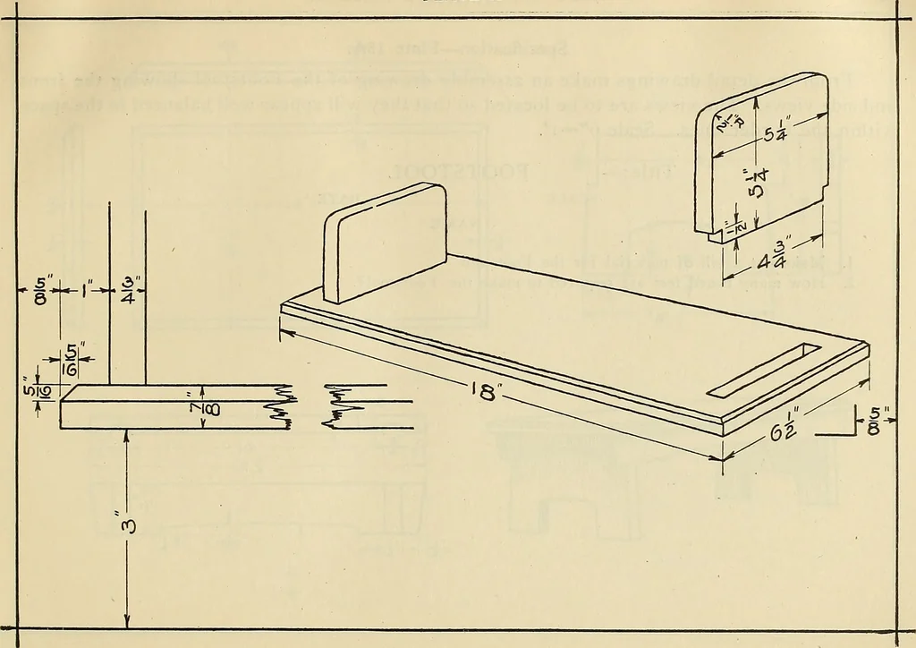 An illustration from Mechanical drawing problems for high schools, normal schools and vocational schools, 1918, leaf 70