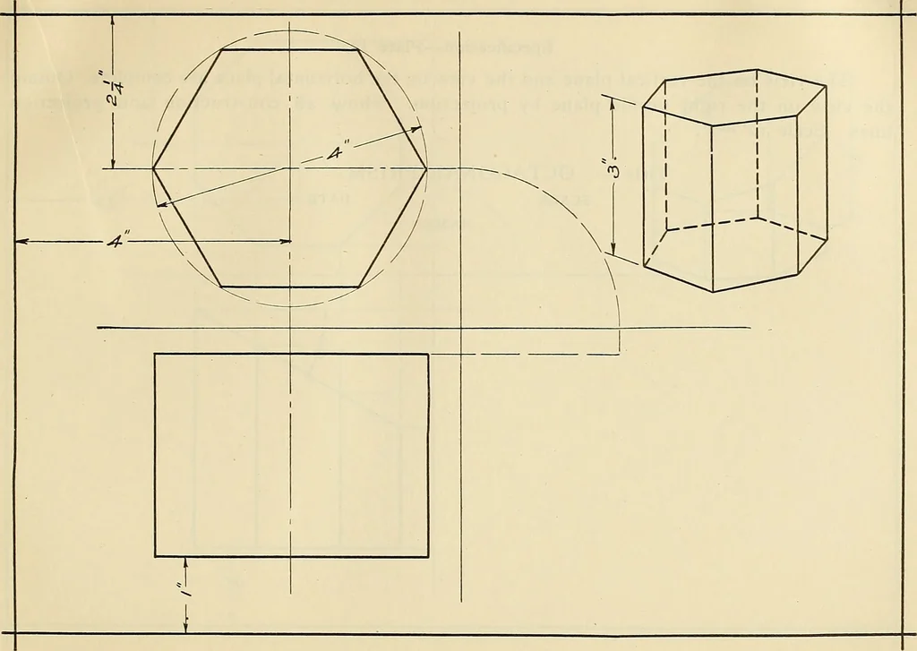 An illustration from Mechanical drawing problems for high schools, normal schools and vocational schools, 1918, leaf 80