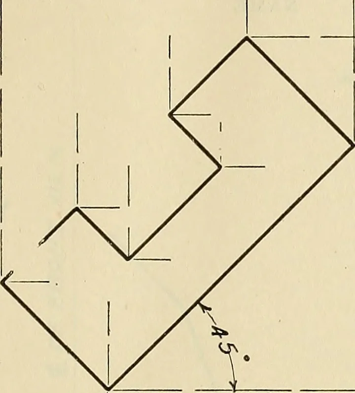 An illustration from Mechanical drawing problems for high schools, normal schools and vocational schools, 1918, leaf 94