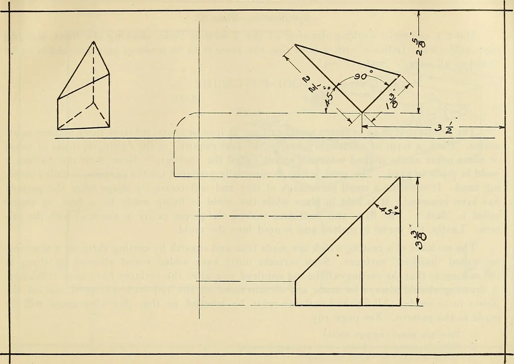 An illustration from Mechanical drawing problems for high schools, normal schools and vocational schools, 1918, leaf 98