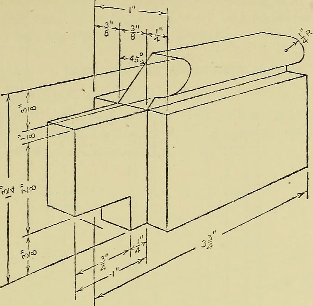 An illustration from Mechanical drawing for secondary schools, 1916, leaf 118