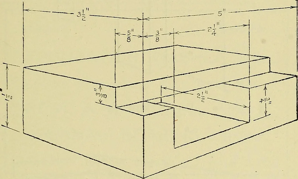An illustration from Mechanical drawing for secondary schools, 1916, leaf 120