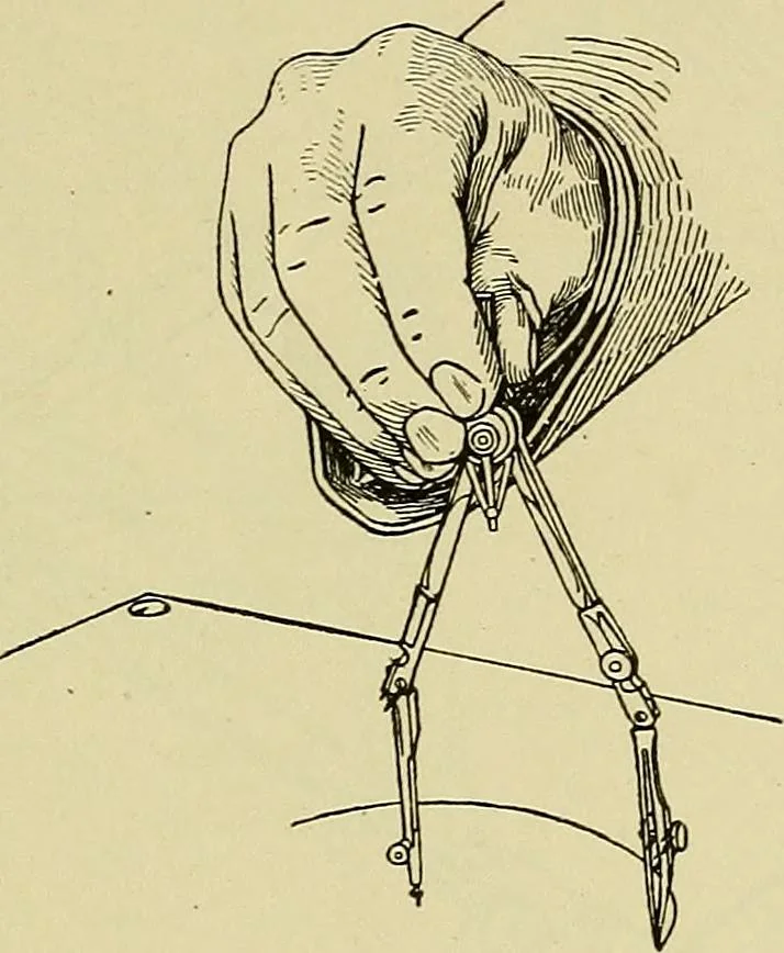 An illustration from Mechanical drawing for secondary schools, 1916, leaf 134