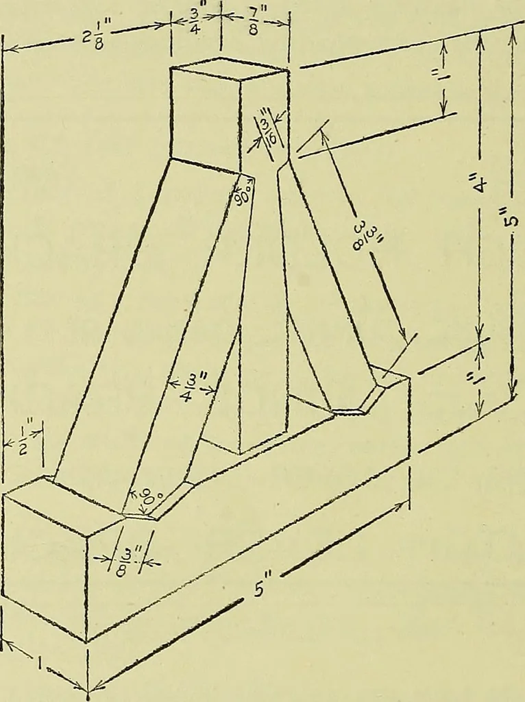 An illustration from Mechanical drawing for secondary schools, 1916, leaf 147