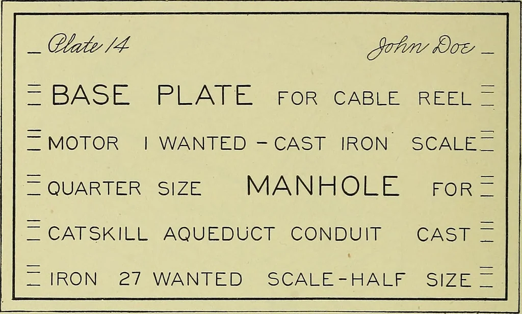 An illustration from Mechanical drawing for secondary schools, 1916, leaf 151