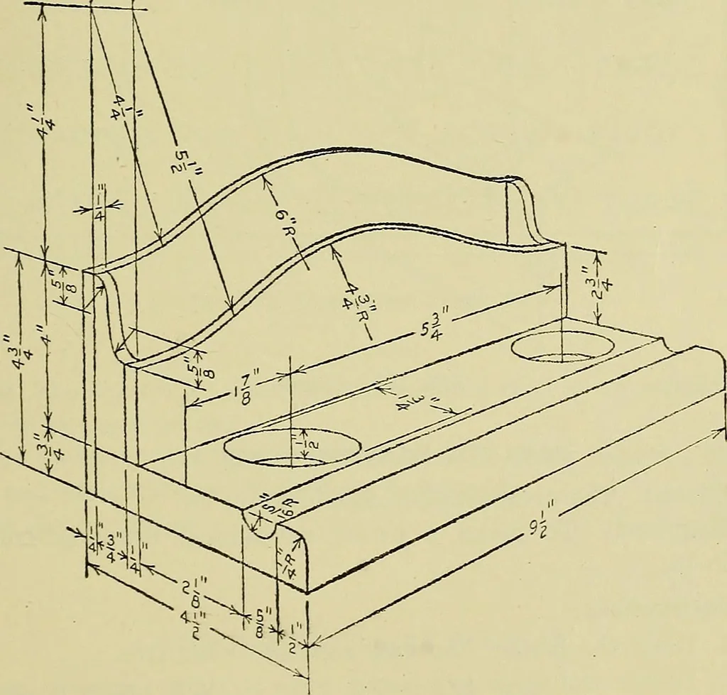 An illustration from Mechanical drawing for secondary schools, 1916, leaf 156