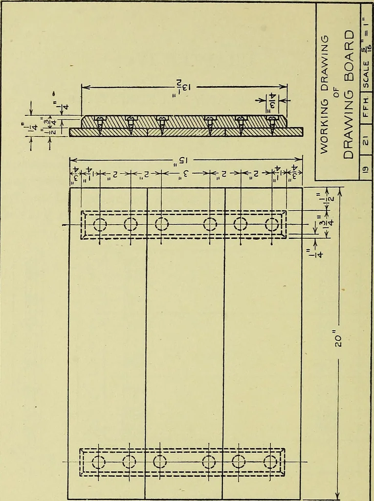 An illustration from Mechanical drawing for secondary schools, 1916, leaf 165