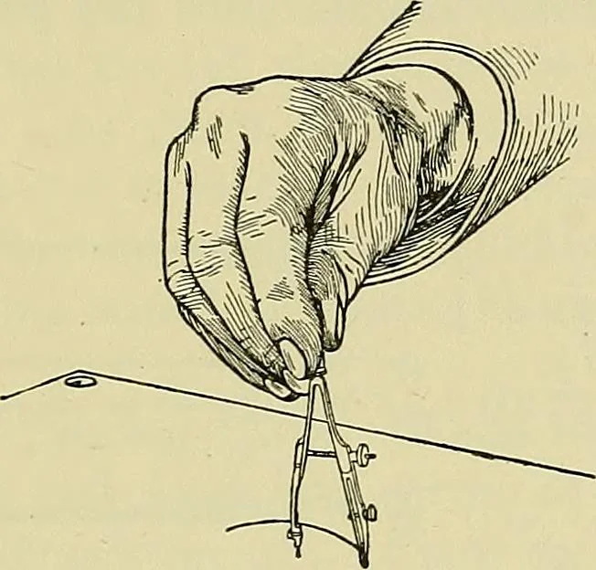 An illustration from Mechanical drawing for secondary schools, 1916, leaf 176