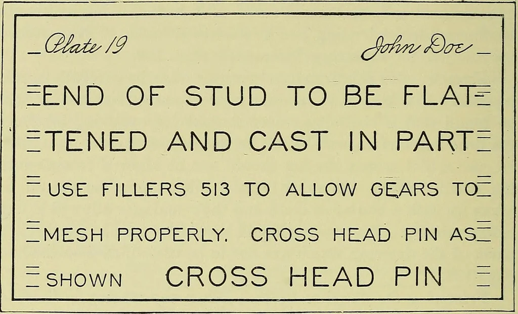 An illustration from Mechanical drawing for secondary schools, 1916, leaf 179