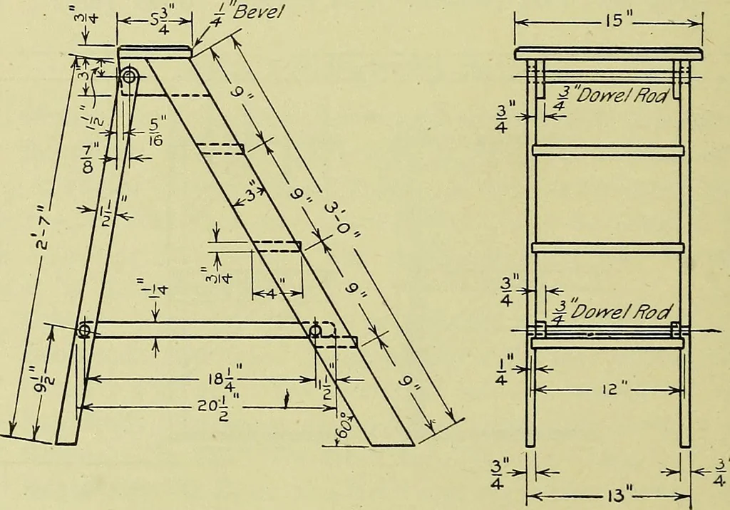 An illustration from Mechanical drawing for secondary schools, 1916, leaf 181