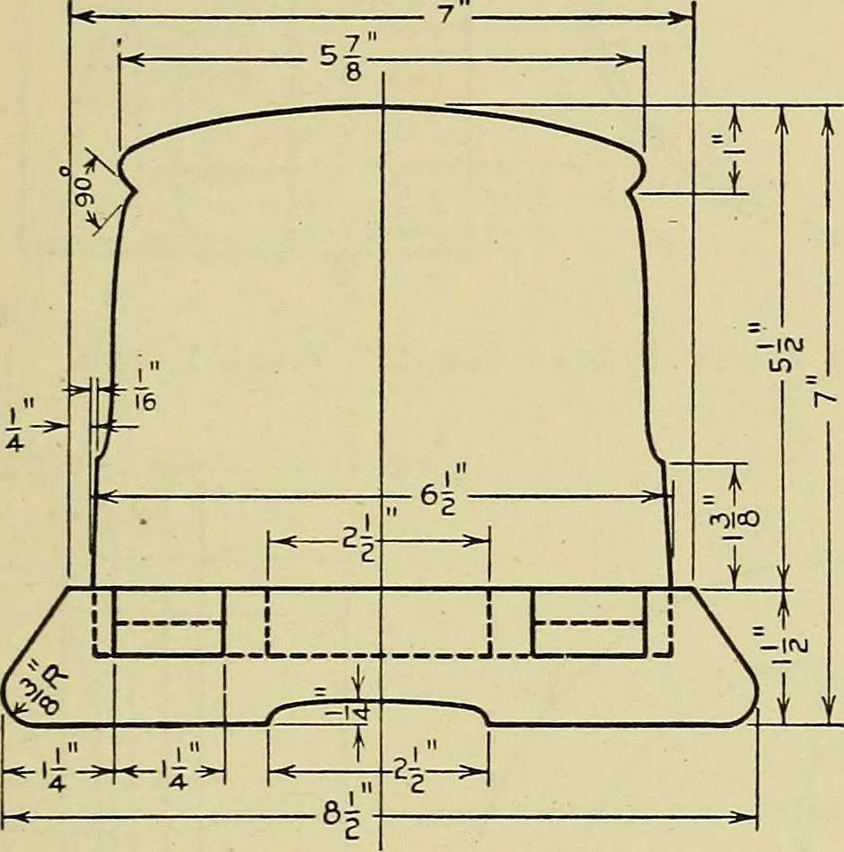 An illustration from Mechanical drawing for secondary schools, 1916, leaf 186