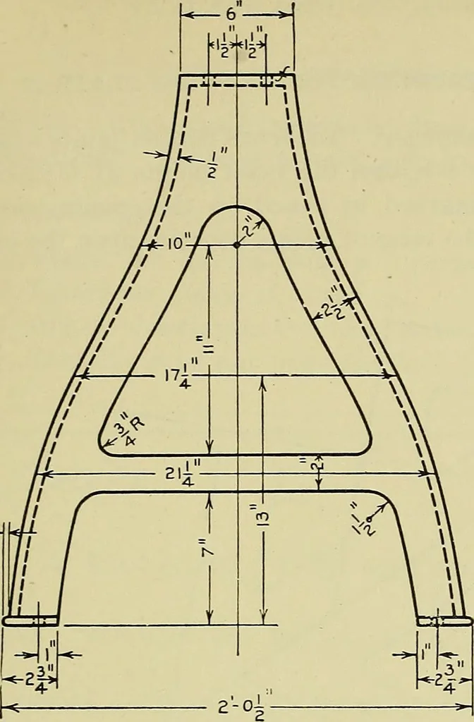 An illustration from Mechanical drawing for secondary schools, 1916, leaf 188
