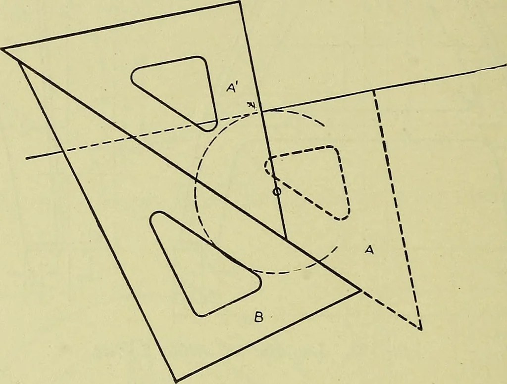 An illustration from Mechanical drawing for secondary schools, 1916, leaf 189