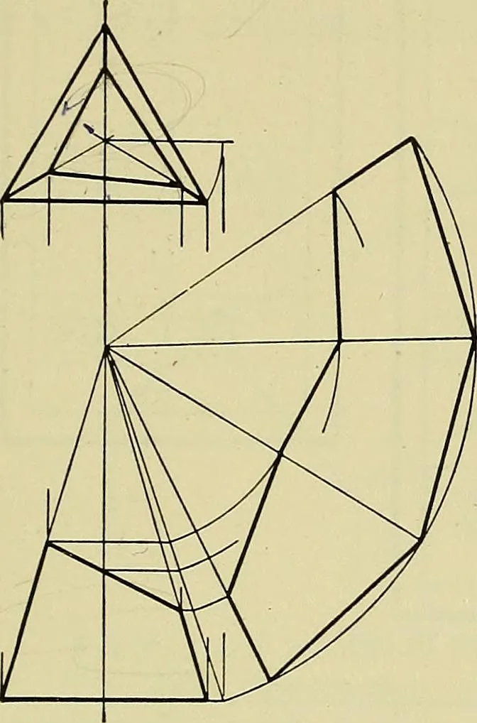 An illustration from Mechanical drawing for secondary schools, 1916, leaf 220
