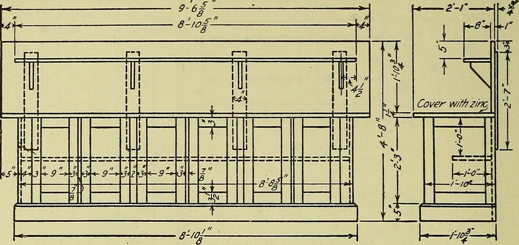 An illustration from Mechanical drawing for secondary schools, 1916, leaf 249