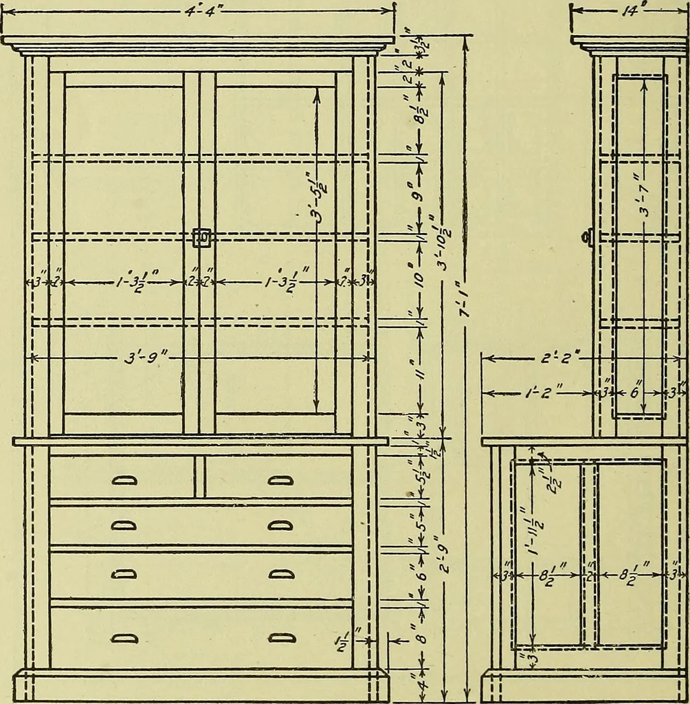 An illustration from Mechanical drawing for secondary schools, 1916, leaf 249