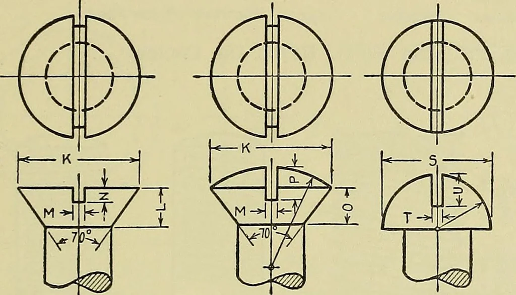 An illustration from Mechanical drawing for secondary schools, 1916, leaf 264