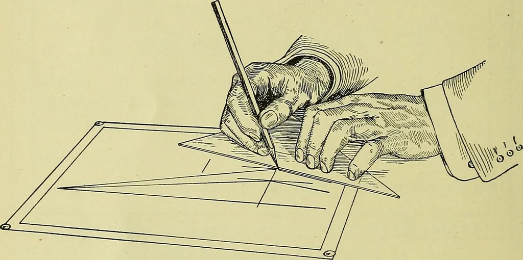 An illustration from Mechanical drawing for secondary schools, 1916, leaf 27