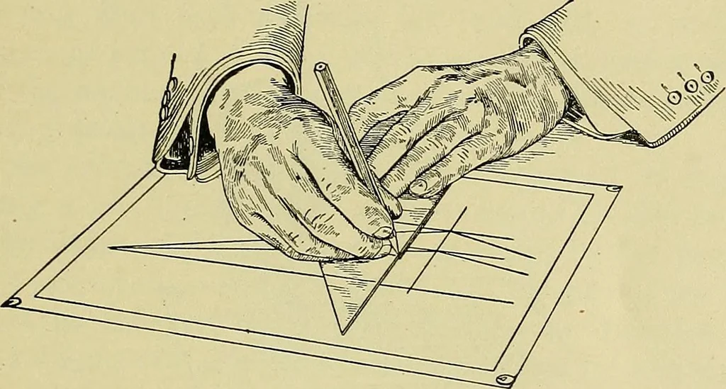 An illustration from Mechanical drawing for secondary schools, 1916, leaf 28