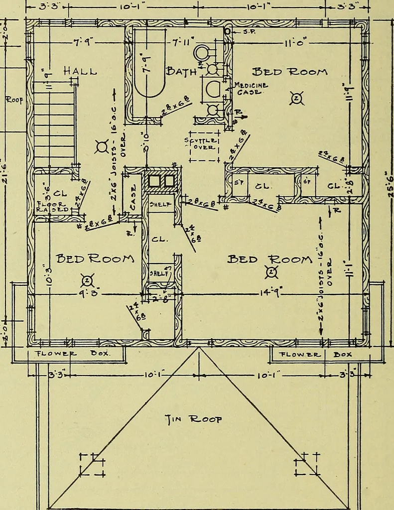 An illustration from Mechanical drawing for secondary schools, 1916, leaf 301