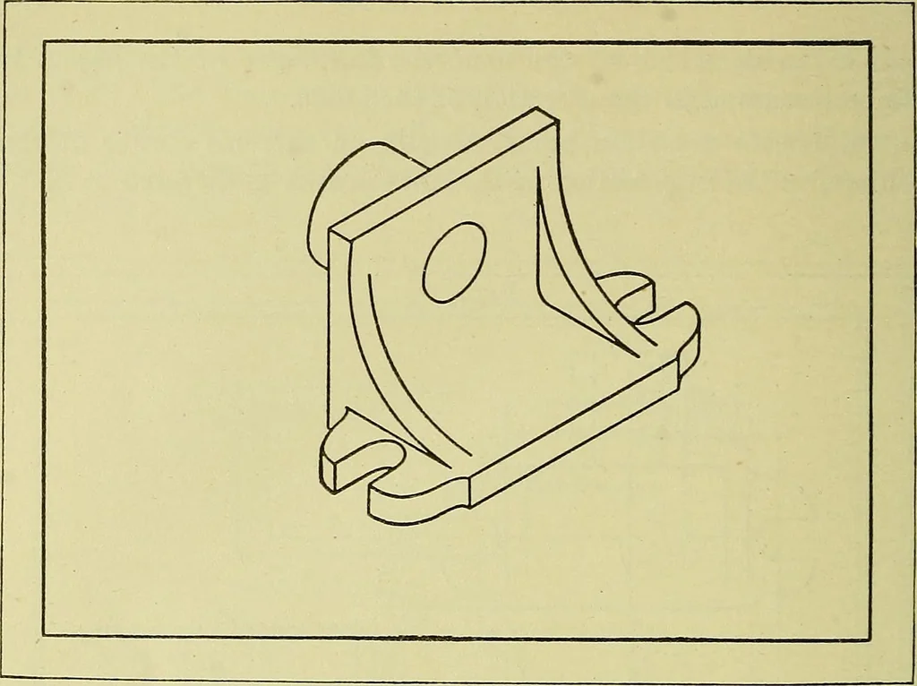 An illustration from Mechanical drawing for secondary schools, 1916, leaf 317