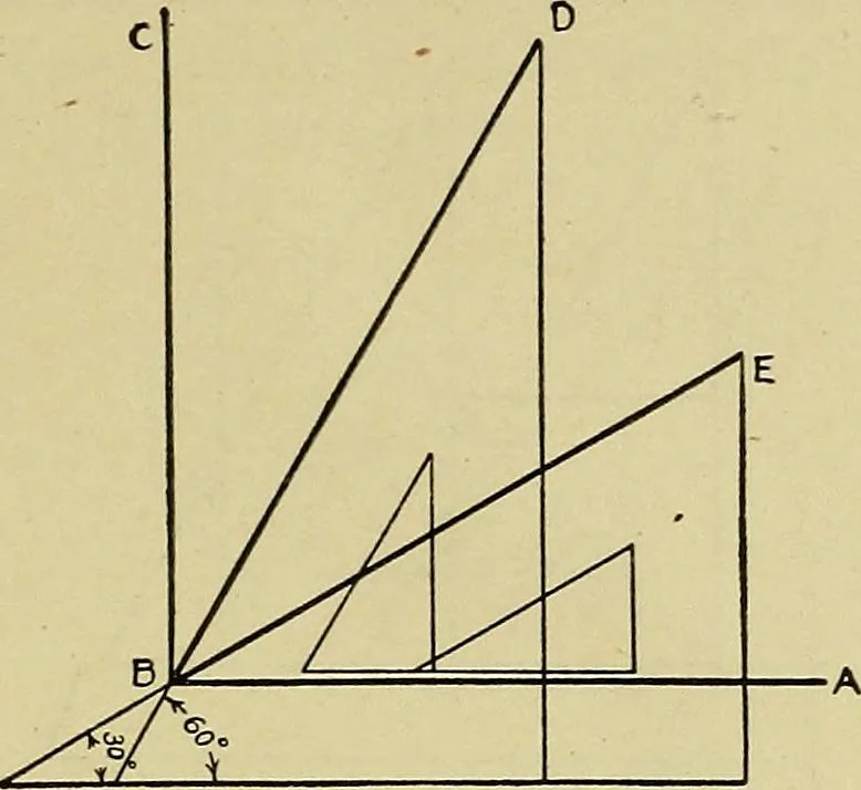 An illustration from Mechanical drawing for secondary schools, 1916, leaf 326