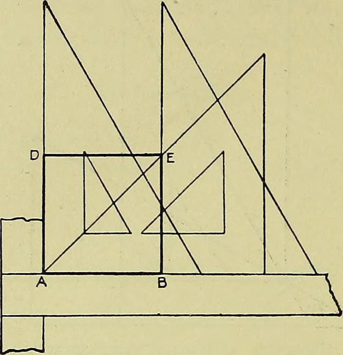 An illustration from Mechanical drawing for secondary schools, 1916, leaf 327