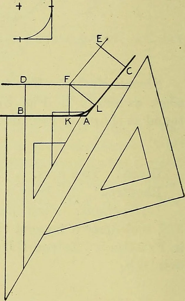 An illustration from Mechanical drawing for secondary schools, 1916, leaf 331