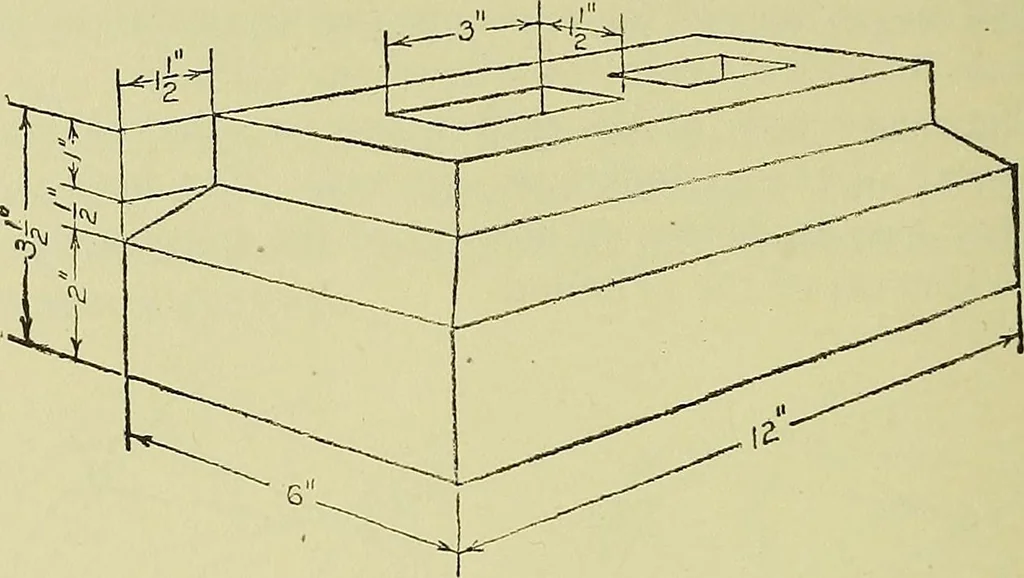 An illustration from Mechanical drawing for secondary schools, 1916, leaf 65