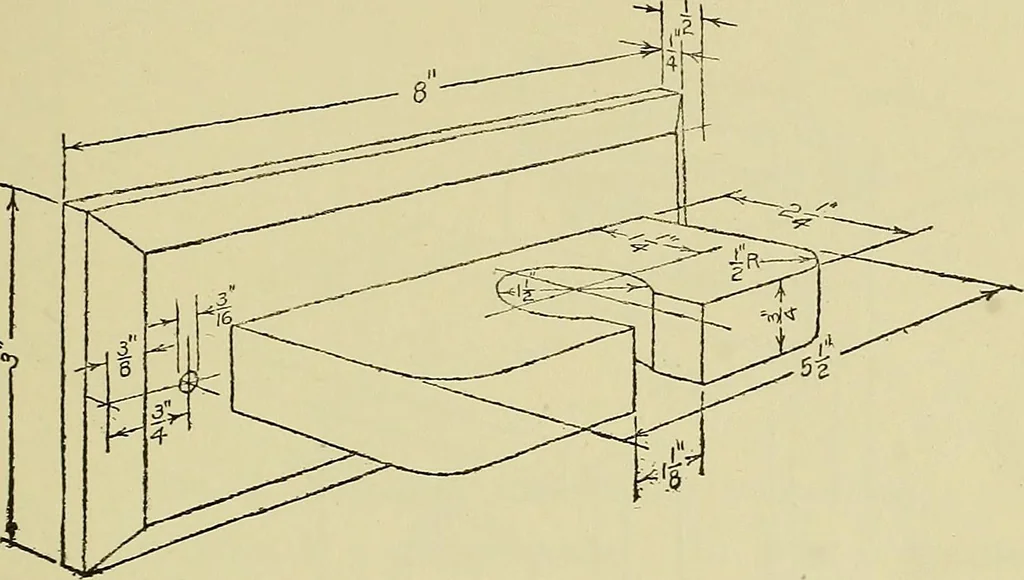 An illustration from Mechanical drawing for secondary schools, 1916, leaf 66