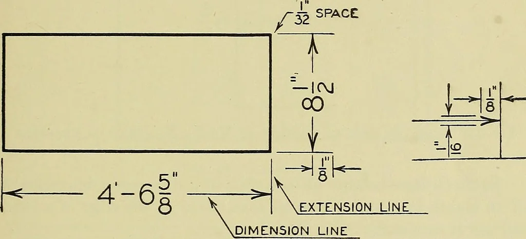 An illustration from Mechanical drawing for secondary schools, 1916, leaf 82