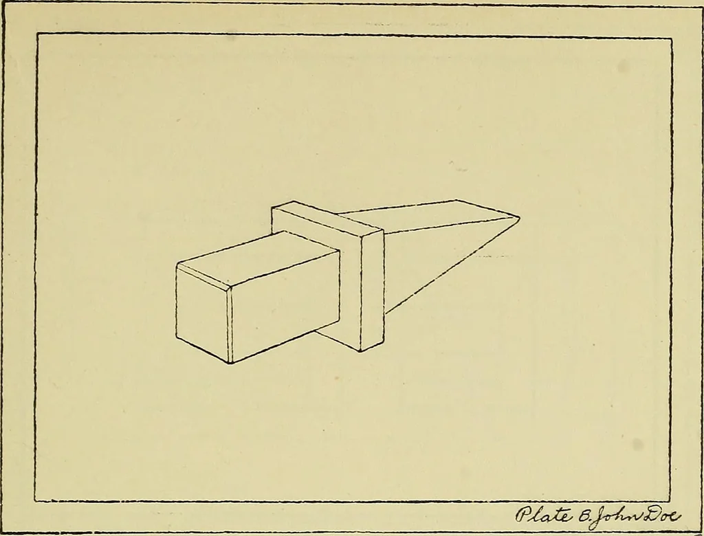 An illustration from Mechanical drawing for secondary schools, 1916, leaf 90